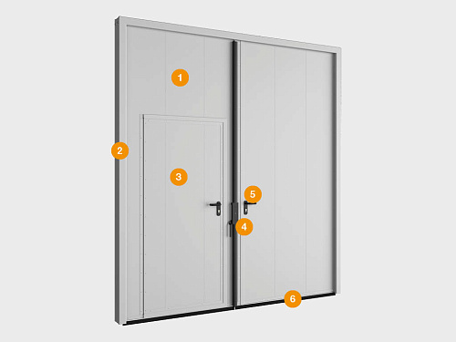 Конструкция Автоматические распашные ворота Doorhan SG-SS 2000х2300мм Конструкция Автоматические распашные ворота Doorhan SG-SS 2000х2300мм